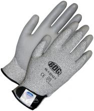 Bob Dale Gloves & Imports Ltd 99-1-9743-9 - Seamless Knit Dyneema® Cut Level 3 Grey PU Palm Velcro Wrist