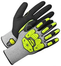 Bob Dale Gloves & Imports Ltd 99-1-9790-9 - Seamless Knit HPPE Cut Resistant Hi-Viz Yellow Impact Prote