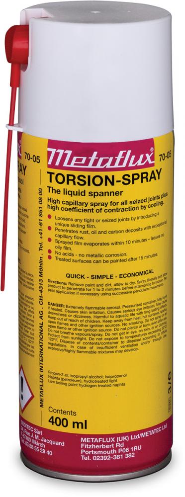 SPECIAL PENETRATING TORSION SPRAY FOR LOOSENING HIGHLY SEIZED BOLTS, NUTS, JUNCTIONS, 400 ML