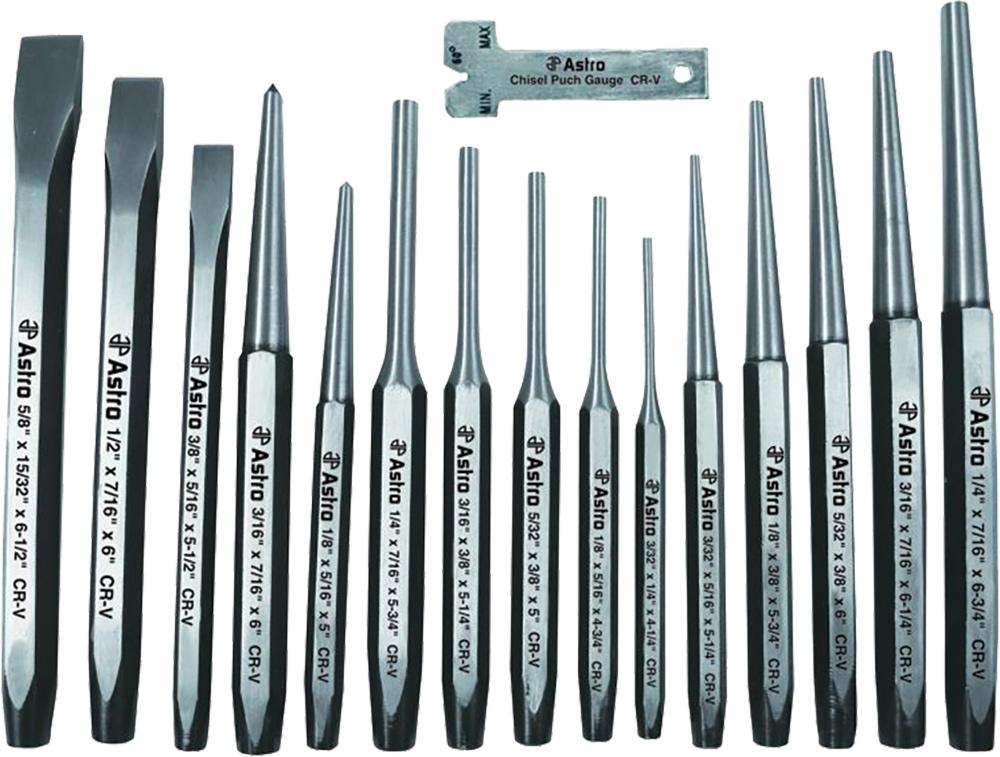 16 PC PUNCH AND CHISEL SET