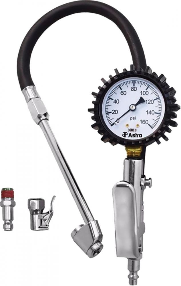 2.5&#34; DIAL TIRE INFLATOR WITH LOCKING & DUAL CHUCKS