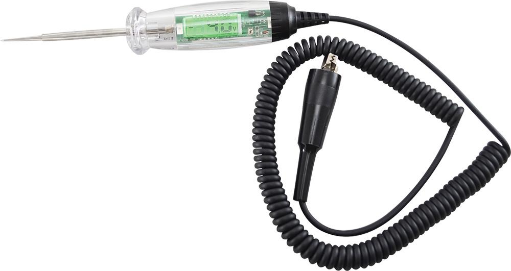 DIGITAL LCD WIDE RANGE POSITIVE AND GROUND CIRCUIT TESTER, 4-60V CAP.