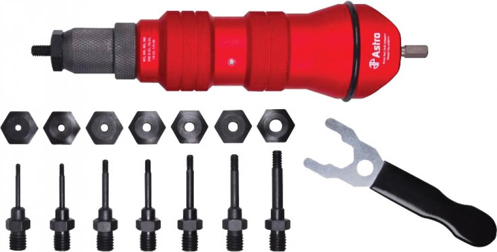 RIVET NUT CORDLESS DRILL ADAPTER KIT - 1/4&#34; CAP.