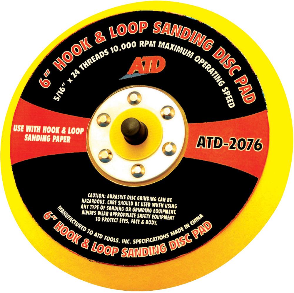 6&#34; QUICK CHANGE SANDING DISC PAD, HOOK & LOOP