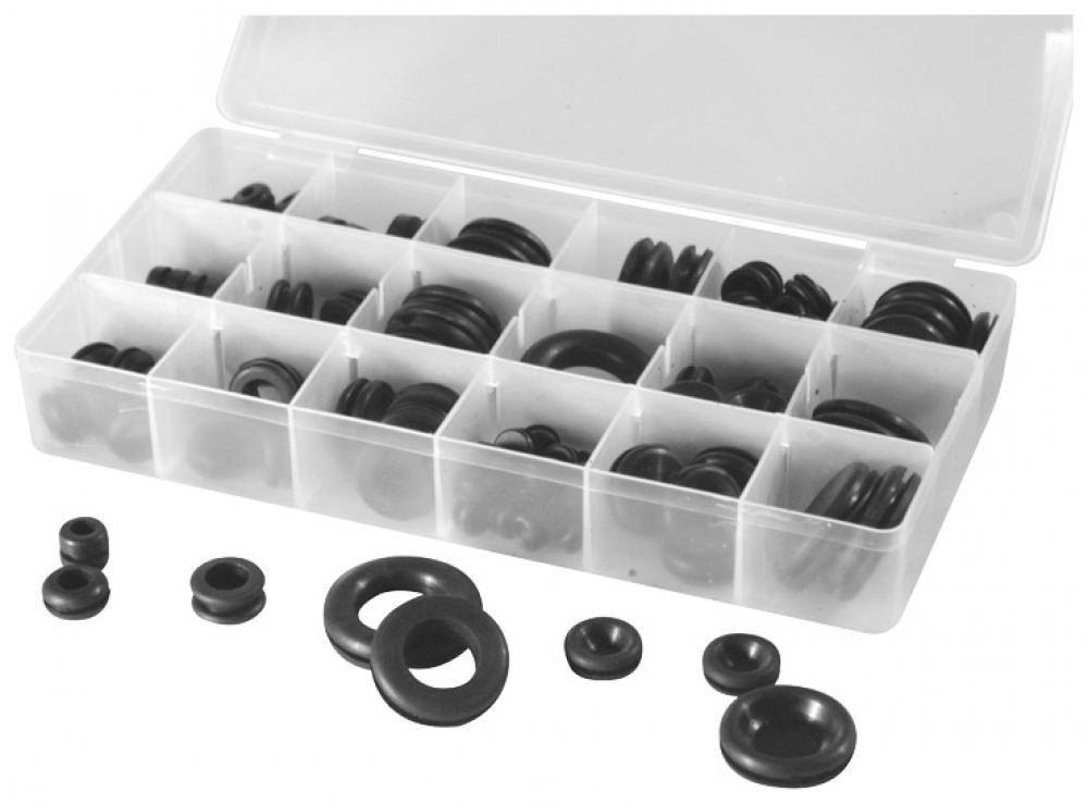 125PC RUBBER GROMMET ASST