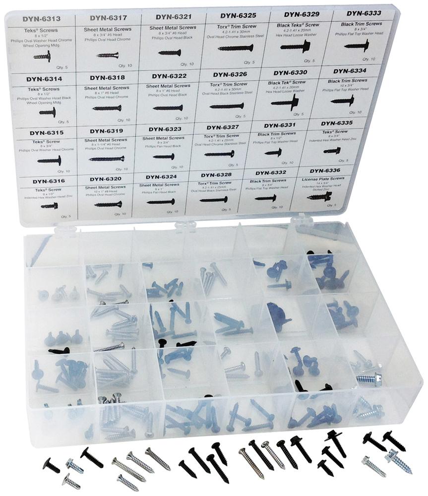 185PC UNIVERSAL TRIM SCREW MASTER ASSORTMENT