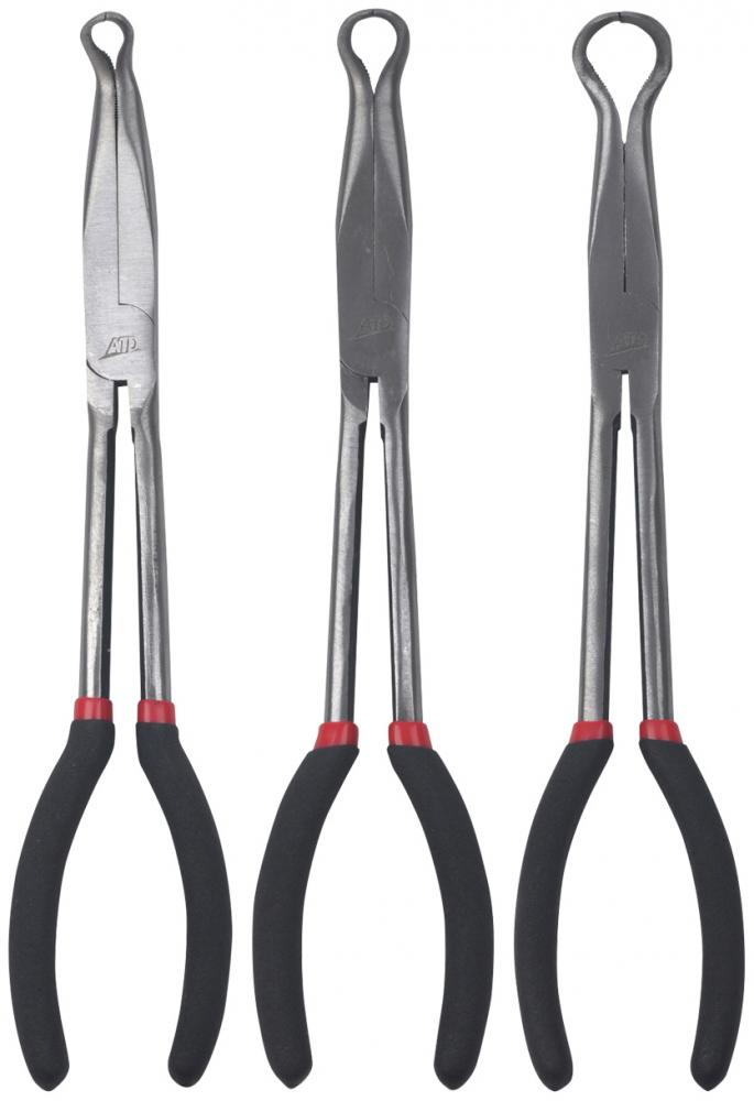 3PC LONG 11&#34; RING NOSE PLIERS SET