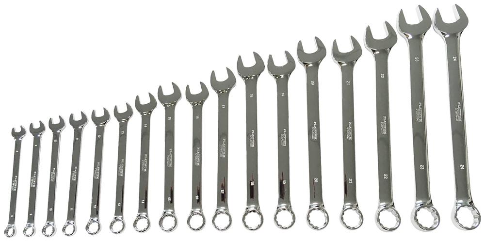 17PC SAE FP XL COMB WRENCH SET