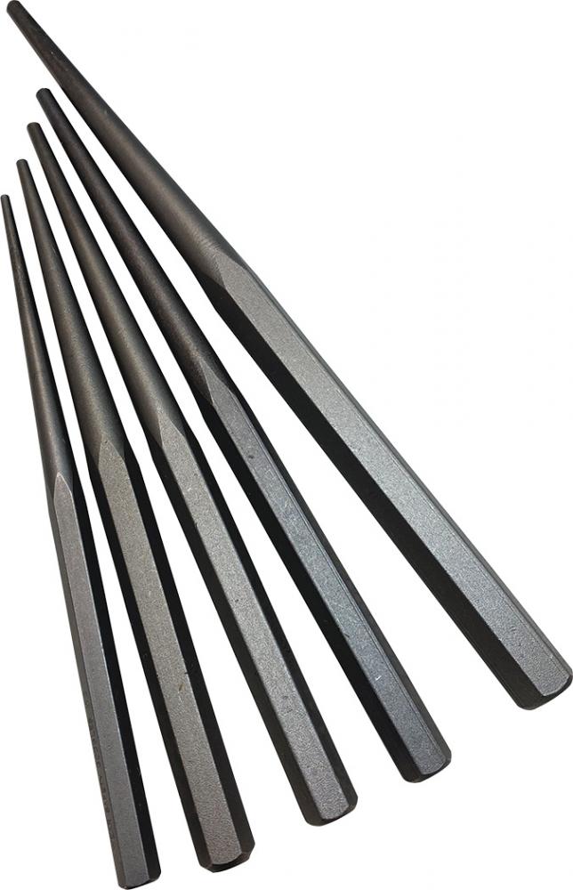 5-PC LONG TAPER PUNCH SET, 1/8&#34; TO 1/4&#34;