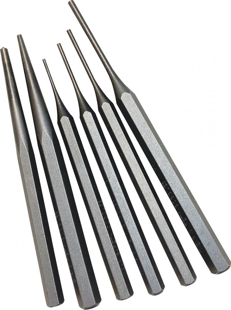 6-PC PRECISION PUNCH SET, INCLUDES CENTER, PIN & SOLID PUNCHES