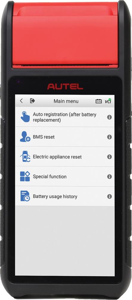 MAXIBAS BT608 INTELLIGENT BATTERY & ELECTRICAL SYSTEM DIAGNOSTICS TOOL WITH PRINTER