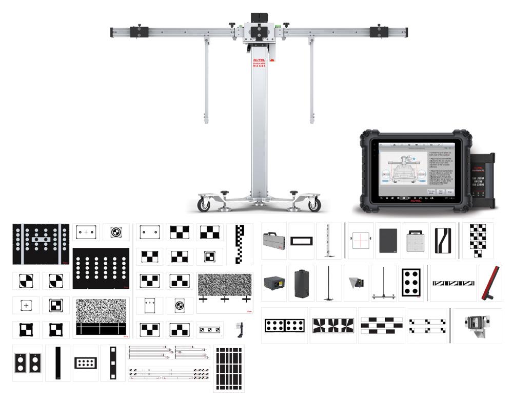 MA600 ADAS ALL SYSTEMS 2.0 ULTIMATE CALIBRATION PACKAGE WITH MS909 TABLET & PORTABLE FRAME