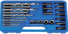 G2S AST-9447 - 25-PC SCREW EXTRACTOR/DRILL & GUIDE SET