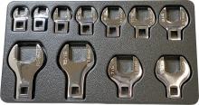 G2S ATD-PLT99450 - 11-PC SAE 3/8" DRIVE CROWFOOT WRENCH SET, 3/8" - 1"
