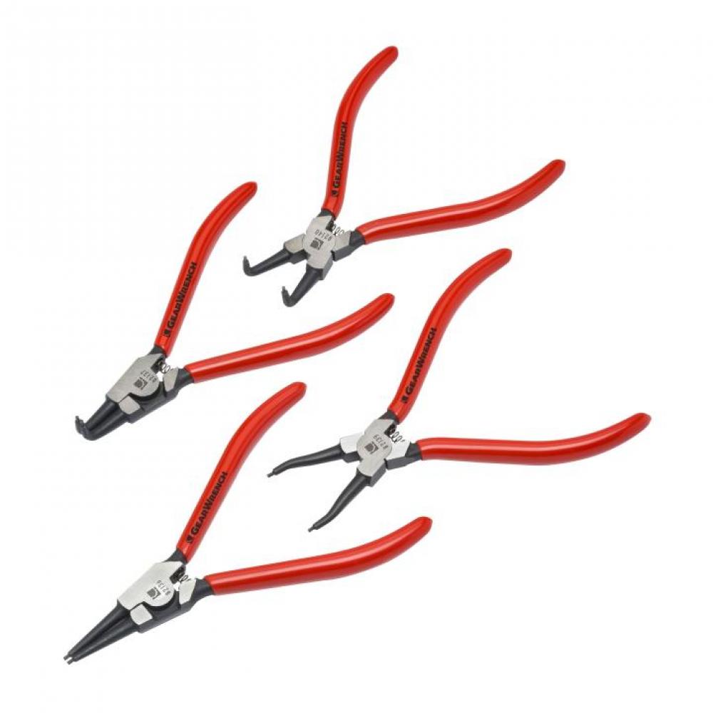 4 Pc. 7&#34; Fixed Tip Snap Ring Plier Set