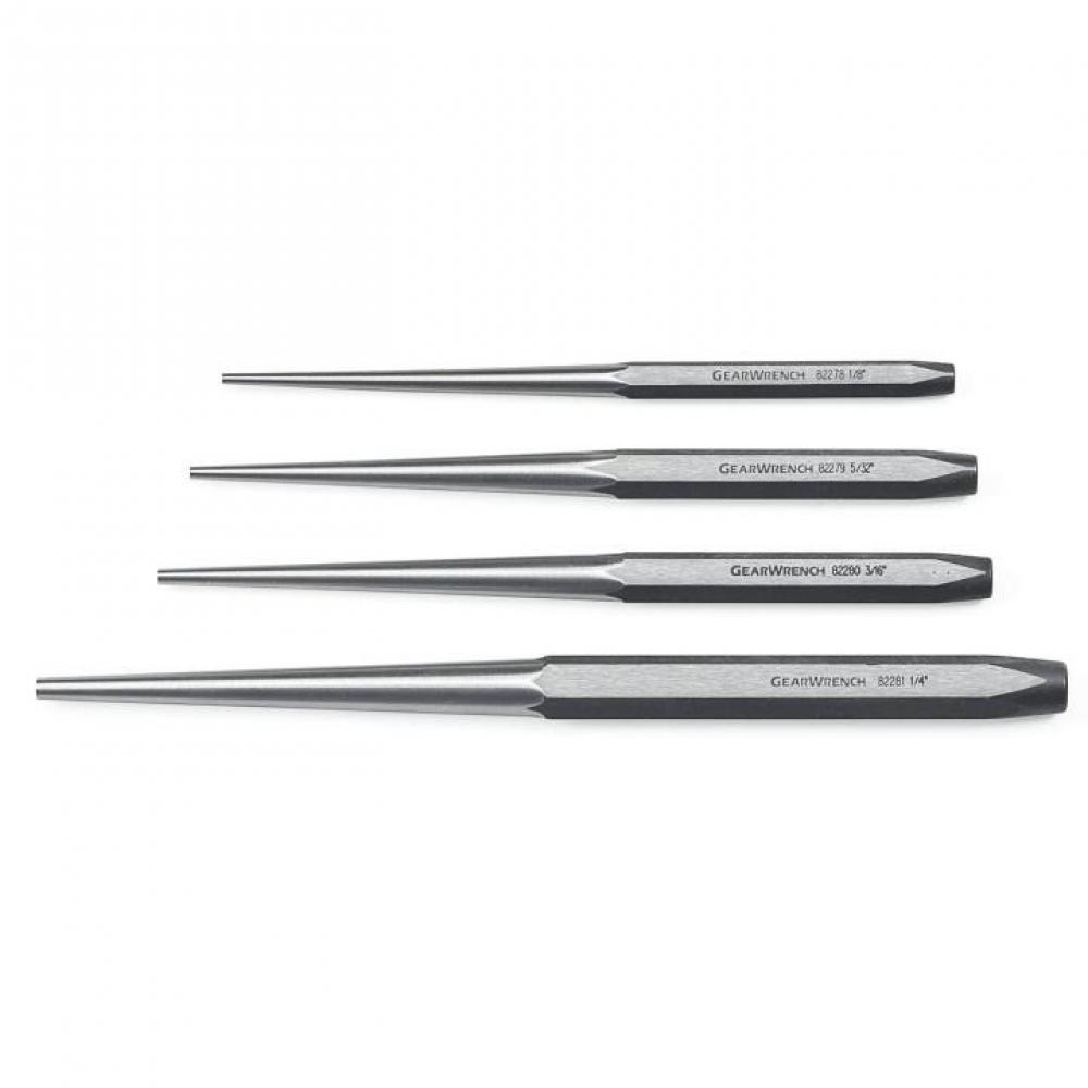 4 Pc. Long Taper Punch Set