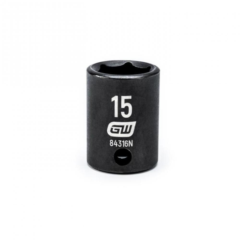 3/8&#34;DRIVE 15MM STANDARD IMPACT SOCKET