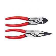 GearWrench 82124 - 2 Pc. PivotForce™ Dipped Handle Compound Action Plier Set