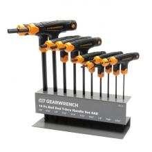 GearWrench 85510 - 10PC SAE T HANDLE BALL END HEX KEY SET