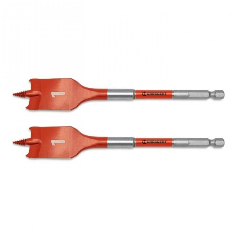 2PC SCREW POINT PADDLE DRILL BIT,6&#34;,1&#34;