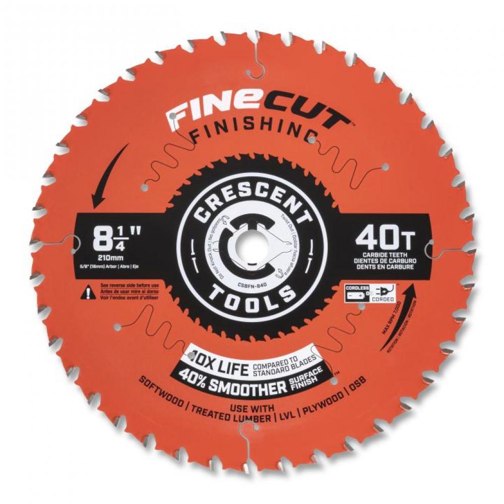 8-1/4&#34; x 40-Tooth FineCut™ Finishing Circular Saw Blade