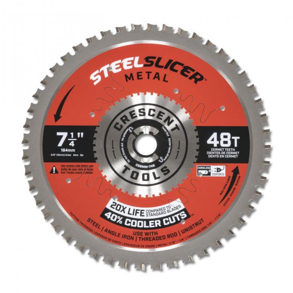7-1/4&#34; x 48-Tooth SteelSlicer™ Medium Metal Circular Saw Blade