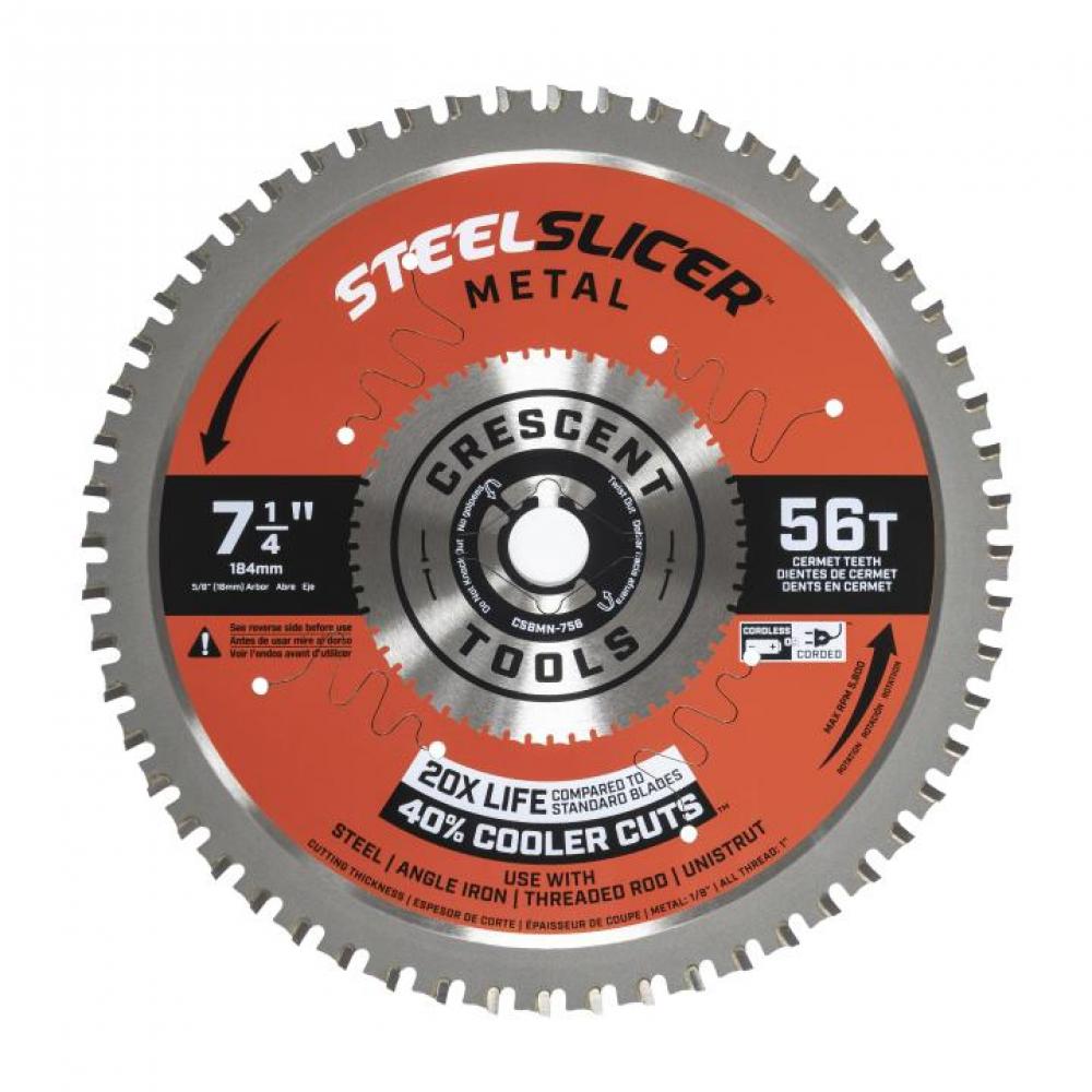 7-1/4&#34; x 56-Tooth SteelSlicer™ Thin Metal Circular Saw Blade