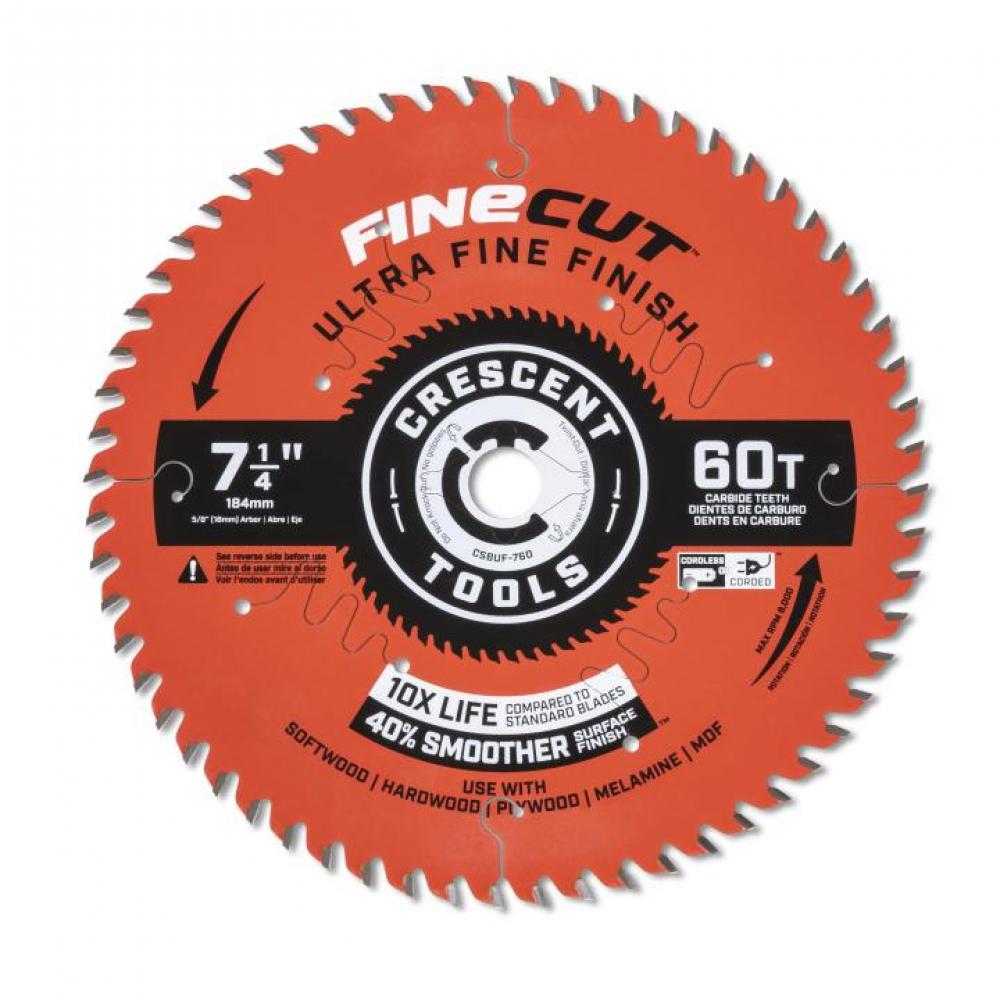 7-1/4&#34; x 60-Tooth FineCut™ Ultra Fine Finishing Circular Saw Blade