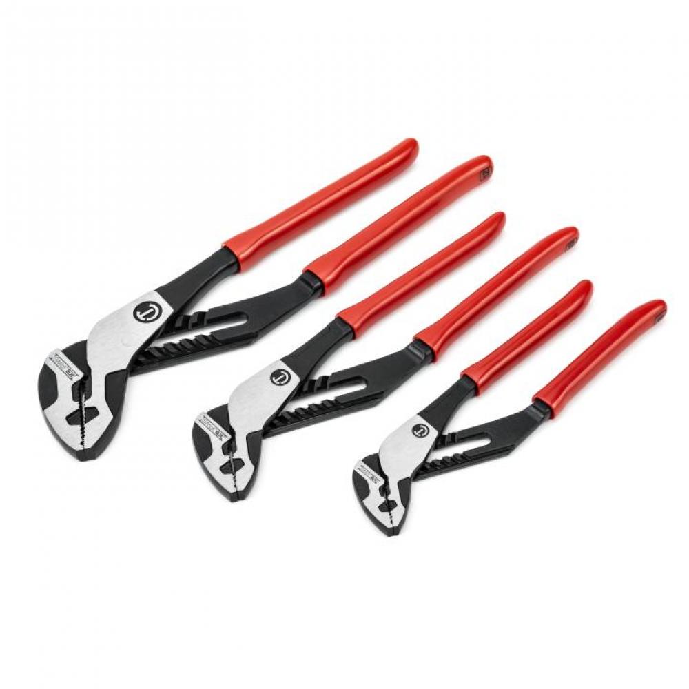 3 Pc. Z2 K9™ Straight Jaw Dipped Handle Tongue and Groove Plier Set