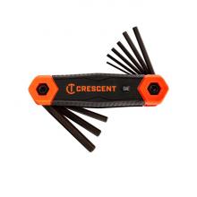 Crescent CHKFSAE9 - 9 Pc. Folding Hex Key Set, SAE