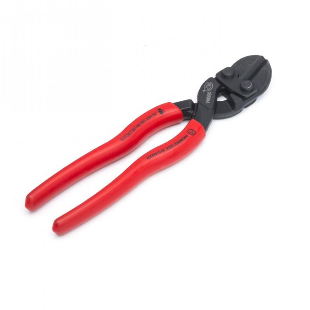 Compact Bolt Cutter with Flush Cut Blades and Plastic Dipped Handles