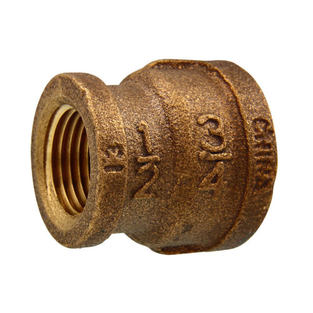 3/4&#34;x1/4&#34; Pipe Reducing Coupling Cast Brass