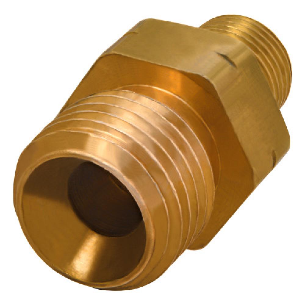 9/16-18&#34;x3/8&#34; Standard Welding Connector Brass