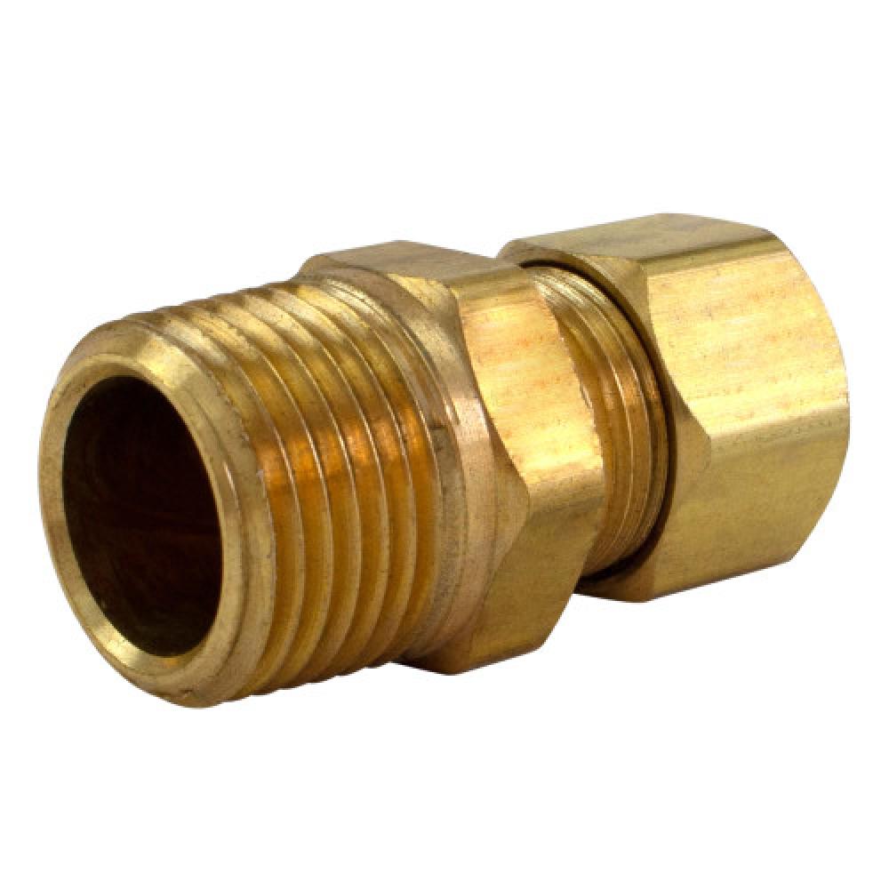 3/8&#34;x1/4&#34; In-Line Male Connector Brass