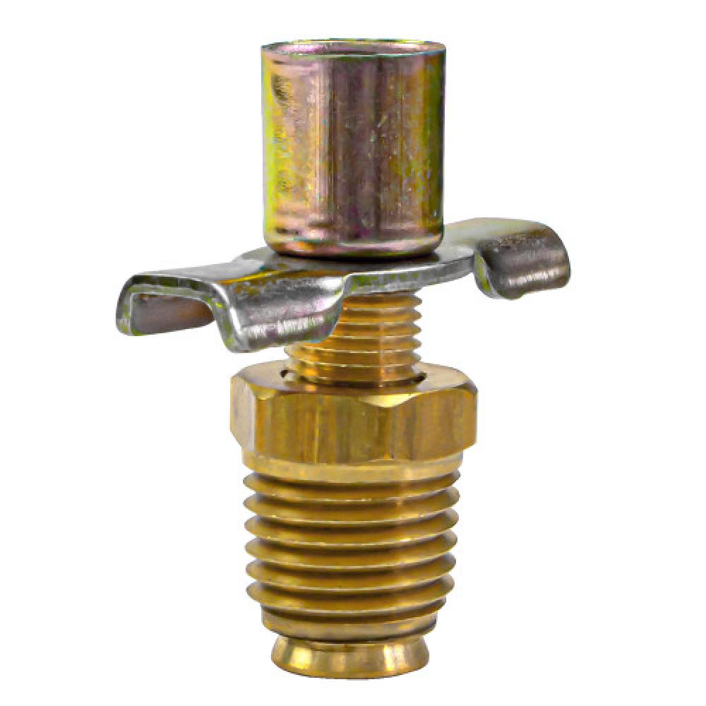 1/4&#34; Drain Cock Back Seating w/Extension Outlet Brass