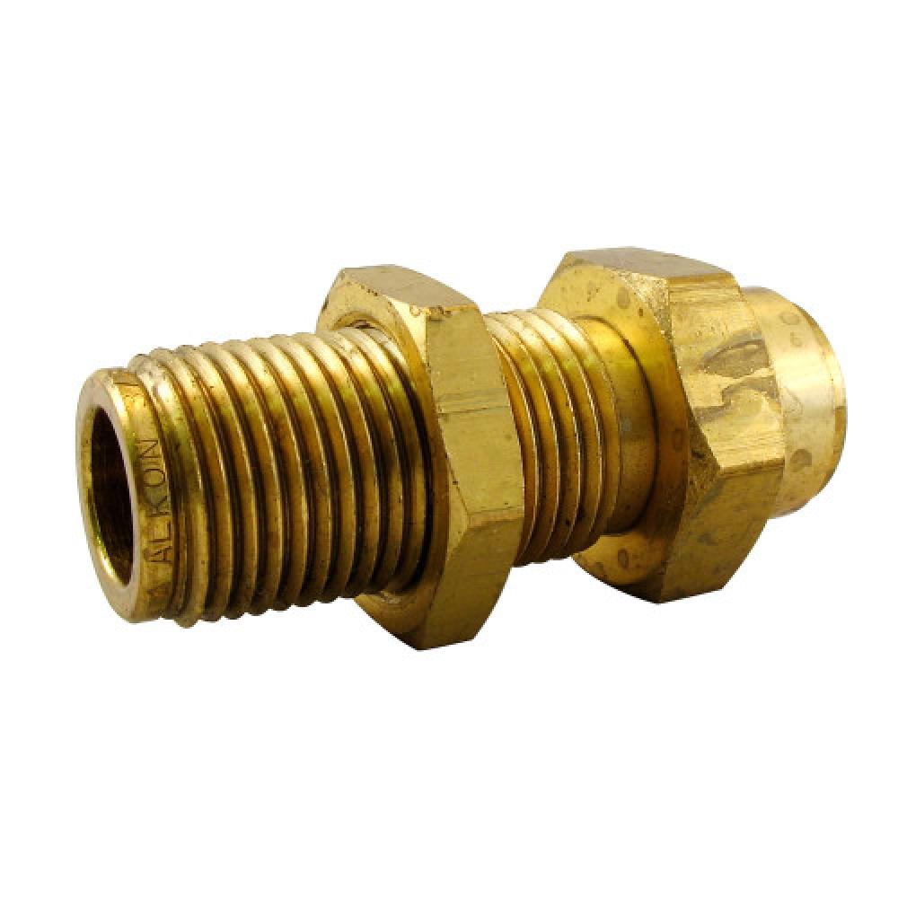 1/4&#34; PTC Bulkhead Union Male Brass