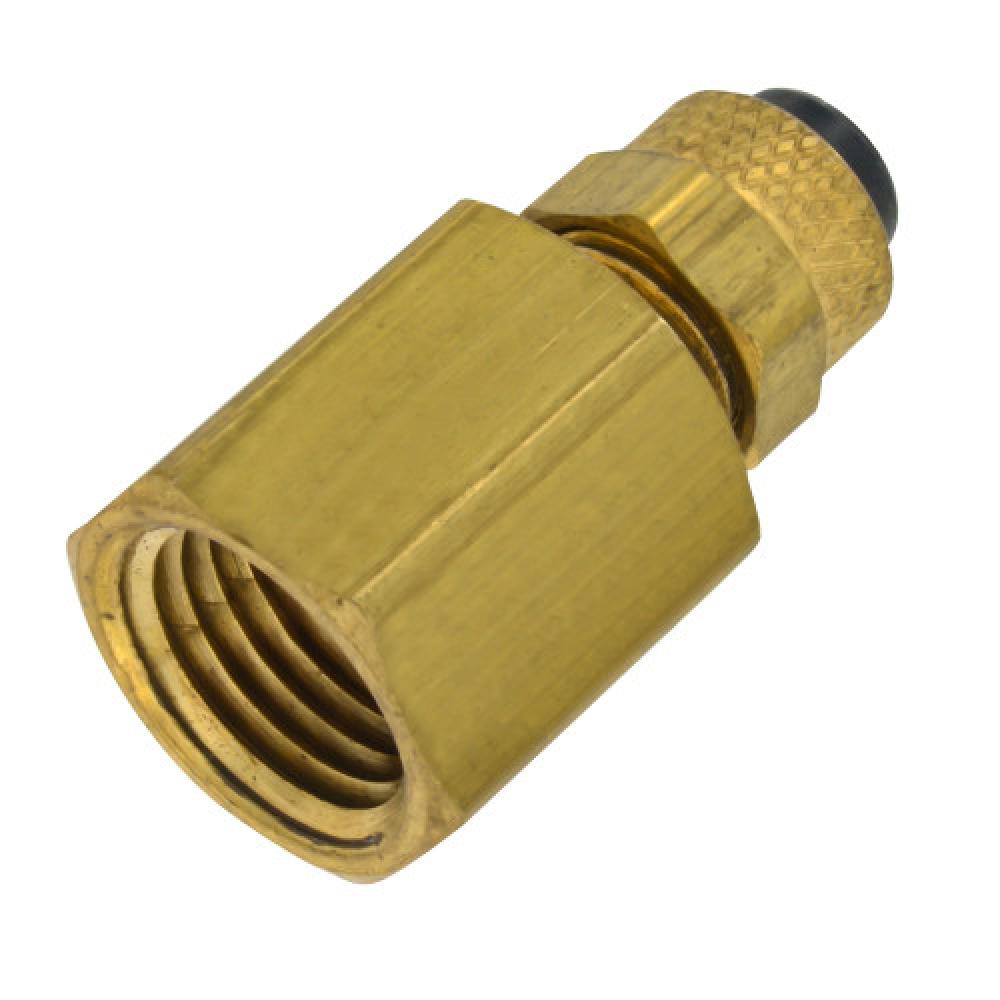 3/8&#34;x1/4&#34; Poly Tube Female Connector Brass