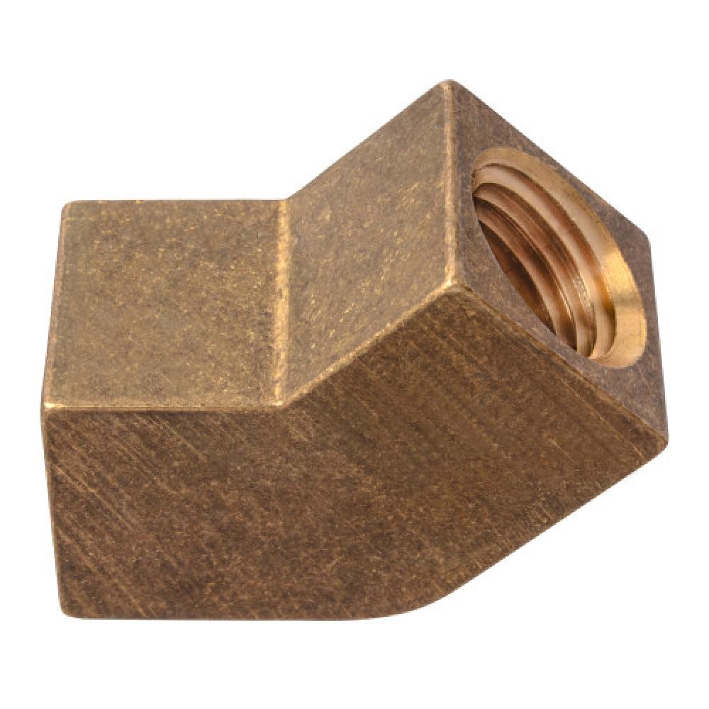 3/8&#34;x1/4&#34; Pipe Elbow 45° Extruded Brass