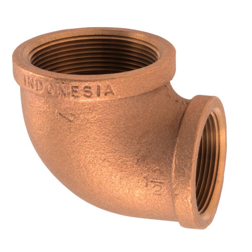 2&#34;x1-1/2&#34; Pipe Elbow 90° Reducing Cast Brass