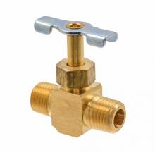 Paulin D13-B - 1/4" Needle Valve Straight Brass