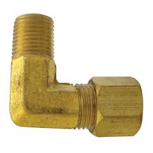 Paulin D69-4A - 1/4"x1/8" Compression Elbow 90° Brass