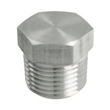 Paulin DSS121-B - 1/4" Hex Head Pipe Plug 316 Stainless Steel sched 40 (150#)