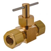 Paulin D11-4 - 1/4" Needle Valve Straight Brass