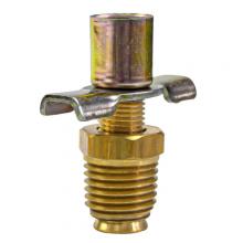 Paulin D39-B - 1/4" Drain Cock Back Seating w/Extension Outlet Brass