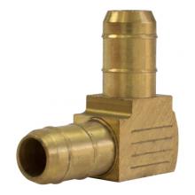 Paulin D465-4 - 1/4" Sure-Barb Elbow 90° (Tube to Tube) Brass