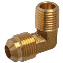 Paulin DF49-6D - 3/8"x1/2" Flare Elbow 90° Forged Brass