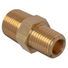 Paulin D122-DC - 1/2"x3/8" Hex Pipe Nipple Reducing Brass