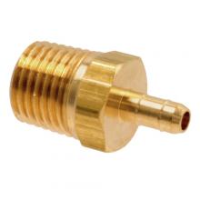 Paulin D468-4B - 1/4"x1/4" Sure-Barb Connector Brass