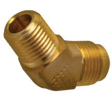 Paulin DF54-12D - 3/4"x1/2" Flare Elbow 45° Forged Brass