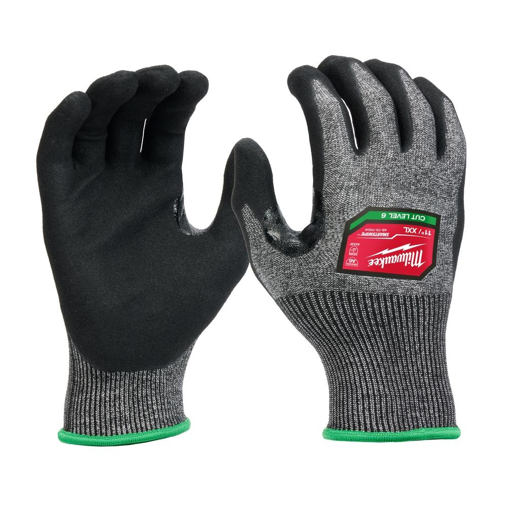 12 Pair Cut Level 6 High-Dexterity Nitrile Dipped Gloves - XXL